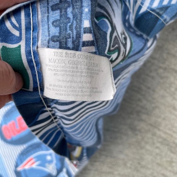 The Bibb Company Vintage NFL Logo Flat Twin Sheet - Picture 2 of 5